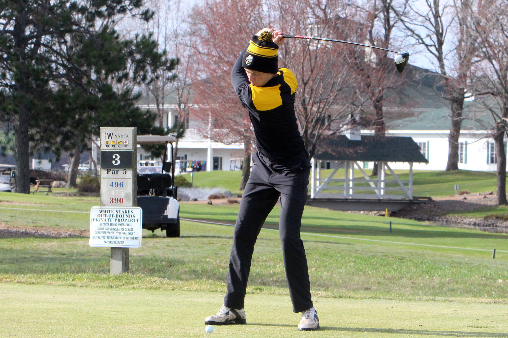 Cloverbelt-Dairyland boys golf invite at Lake Wissota golf 4-29-19
